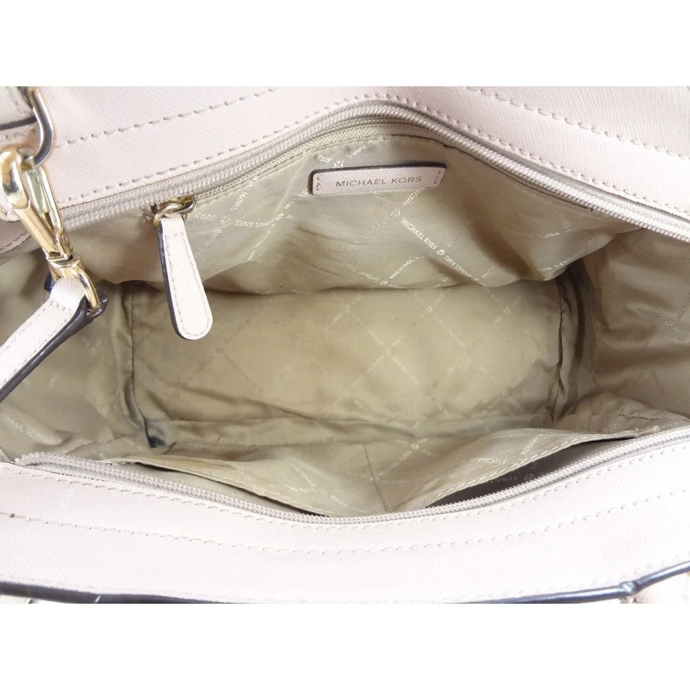 Michael Kors Selma Medium Saffiano Leather Satchel Blossom‎ Pink Gold Hardware